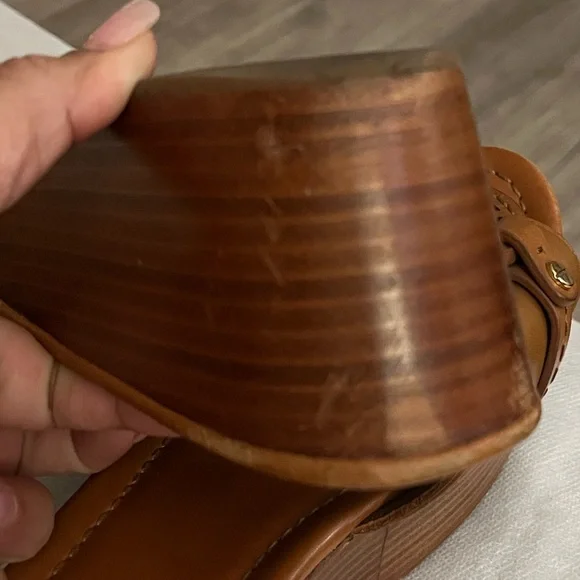 Tory Burch Leather Wedges - Picture 5 of 16